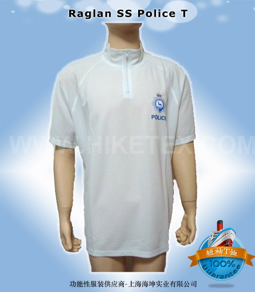 Raglan SS Police T JT1012 White