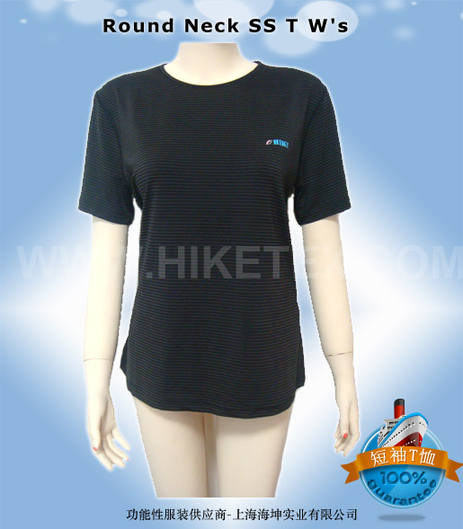 Round Neck SS T Ws JTRO1003 Carbon