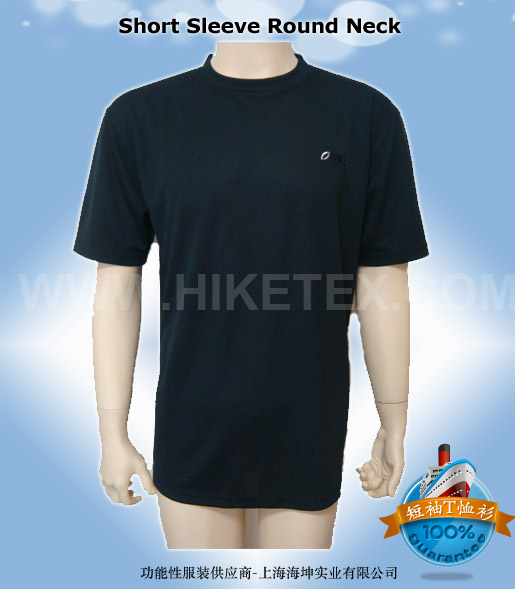 Round Neck T-shirt JT1001A BLACK